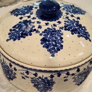 Blue and White Ceramic Art Piece